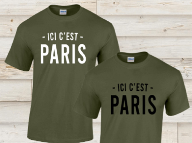 Messi Ici C'est Paris Lionel St Germain Psg Soccer Football French T-Shirt Shirt gallery