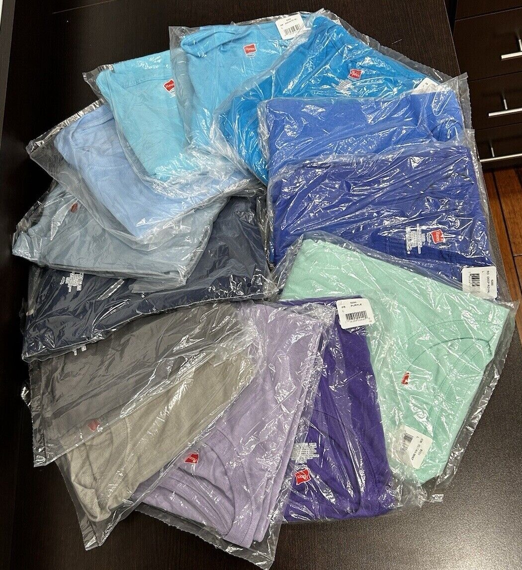 Hanes Tagless 100% Preshrunk Cotton Men's Size Large Tee Shirts Many Colors gallery