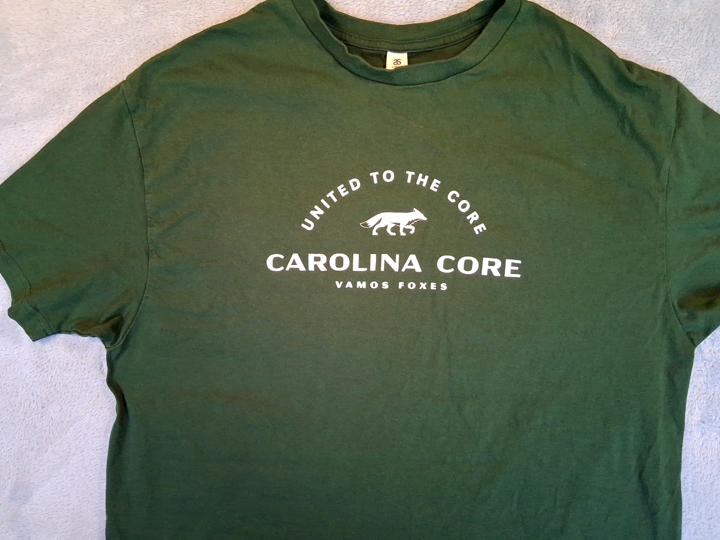 AS Colour Block Green Graphic Short Sleeve T-Shirt United the Core Carolina XL gallery