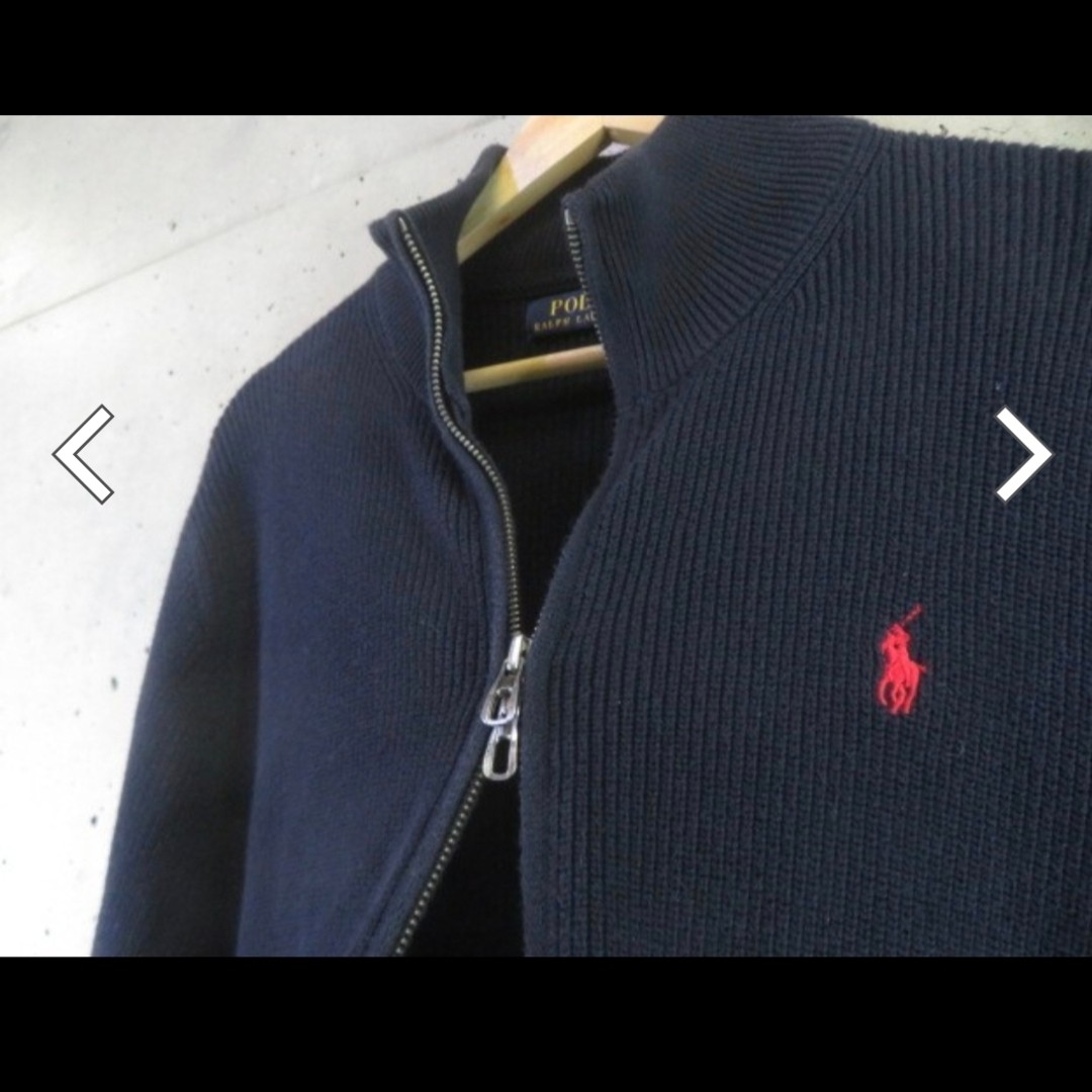 Ralph Lauren Ribbed Cotton Knit Sweater L Japan gallery