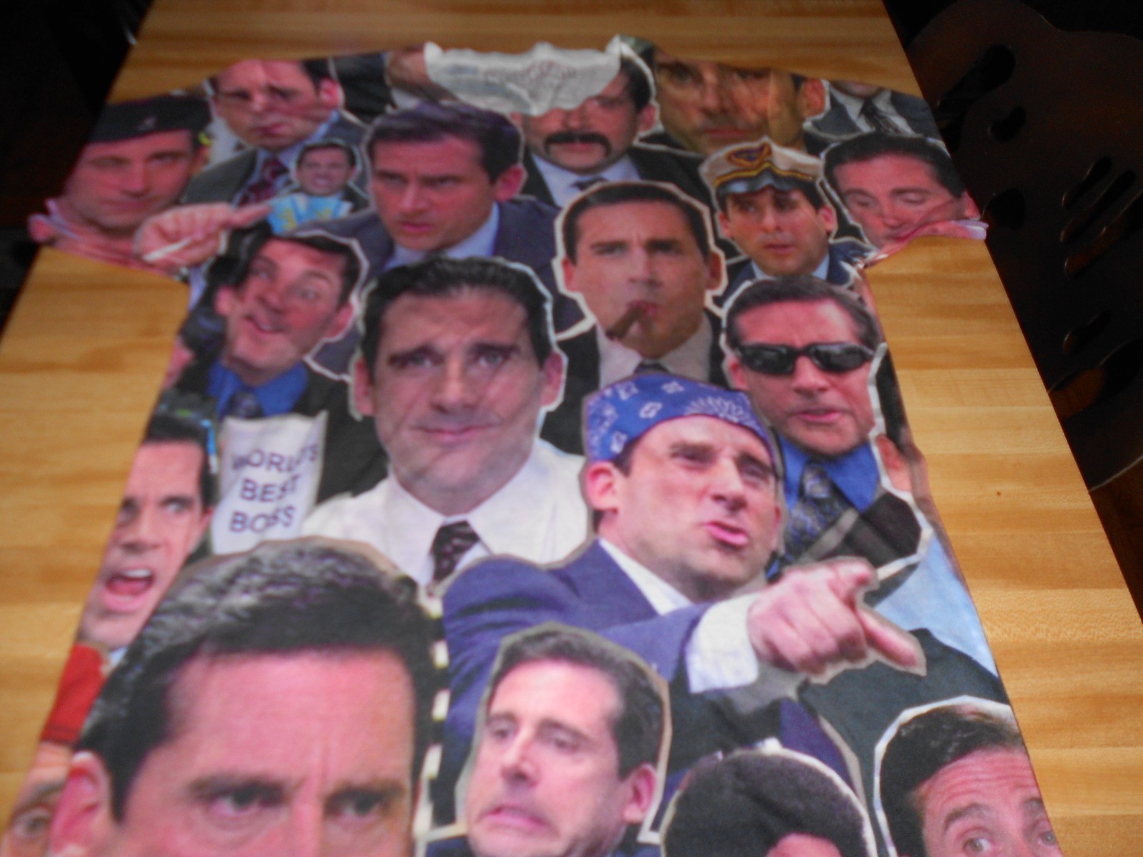 RAGE ON The Office Steve Carell T Shirt SIZE LARGE