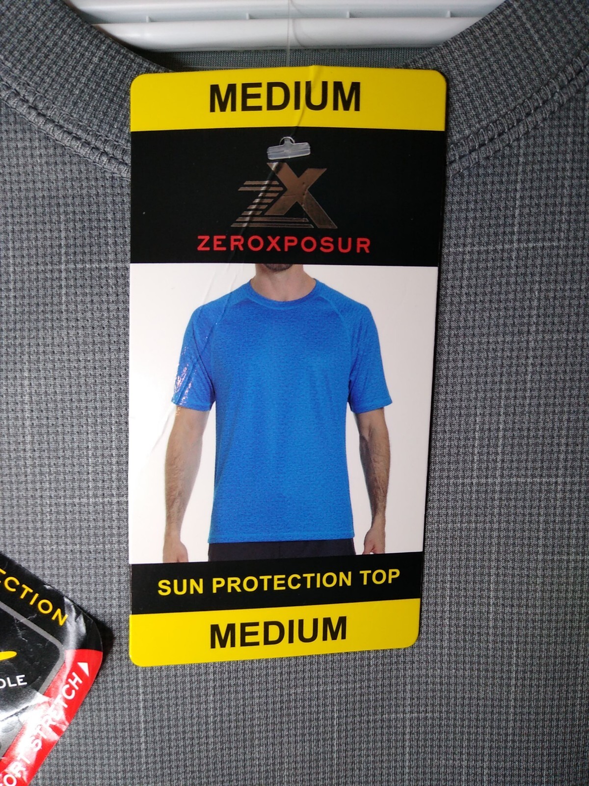 ZeroXposur Men M Short Sleeve Rash Guard Sun Protection Tee Metal Dione Gray NWT gallery