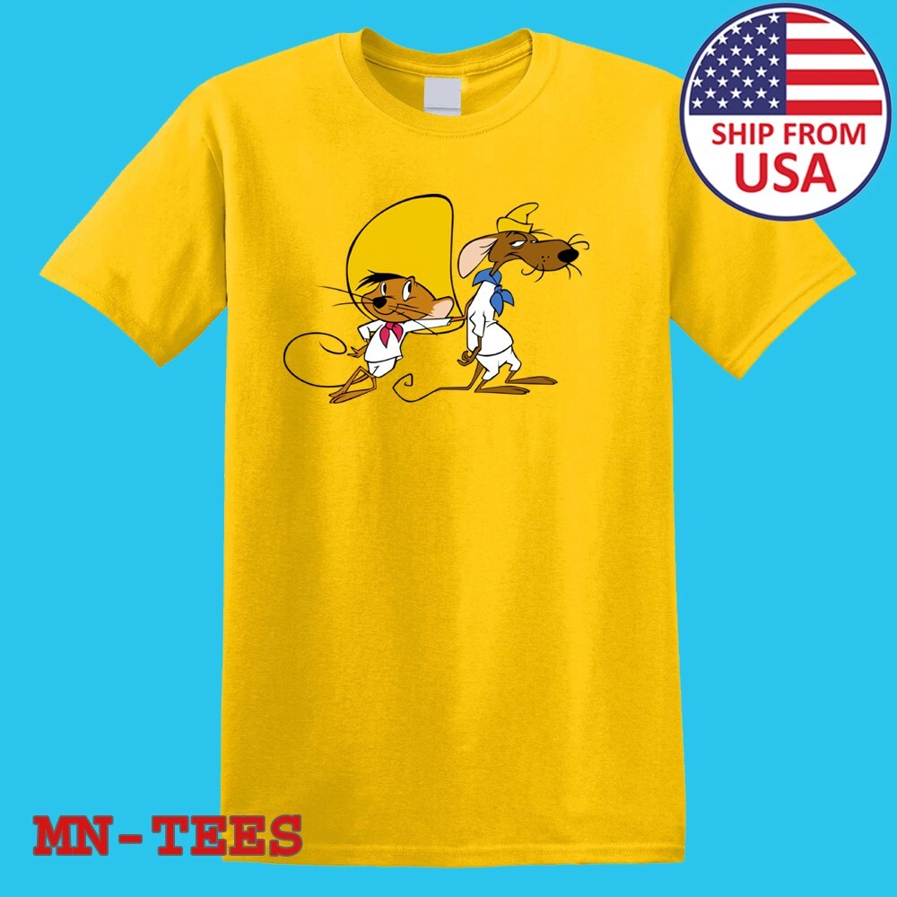 Speedy Gonzalez And Slow Poke Rodriguez Cartoon Yellow Size S-5XL gallery
