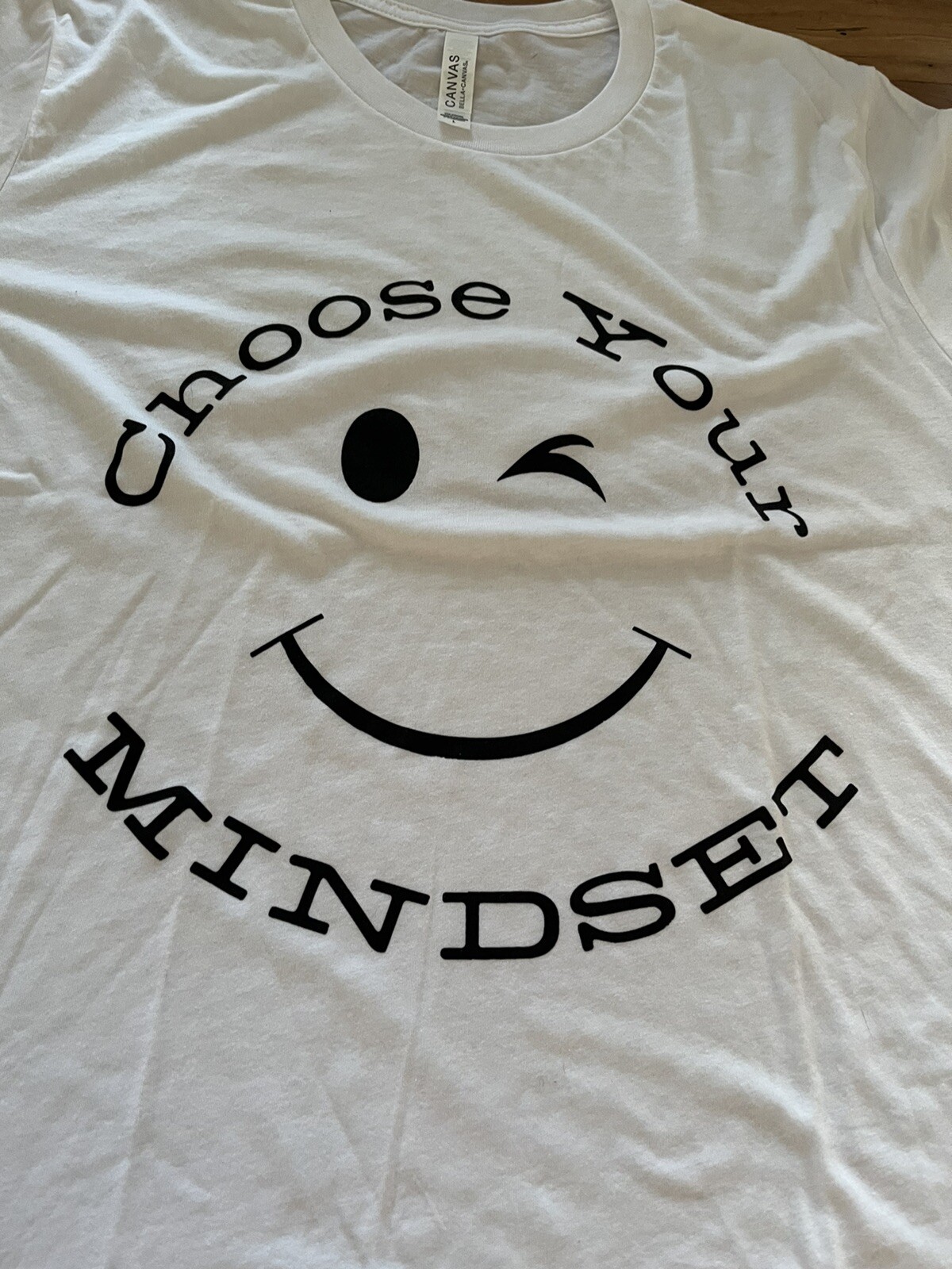 “Choose Your Own Mindset” Unisex T-Shirt Size Large White Cotton Blend gallery