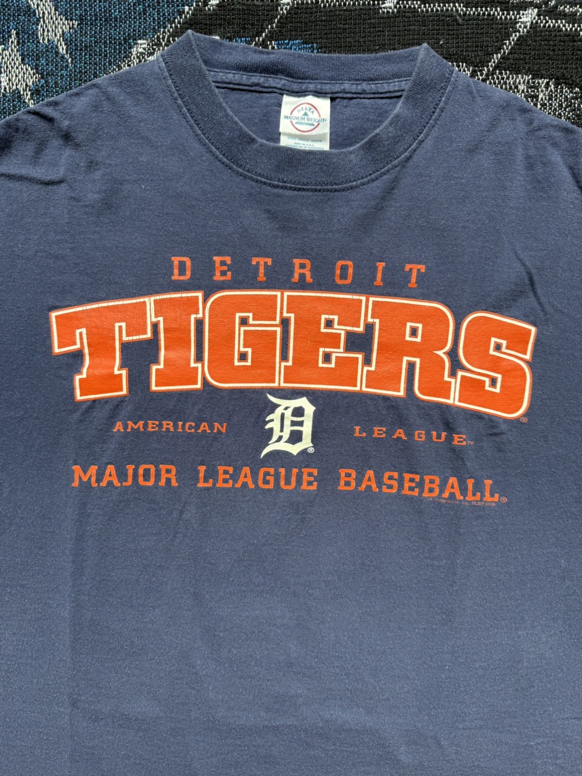 Vintage Y2K Detroit Tigers American League Tshirt Men’s Large MLB Baseball gallery