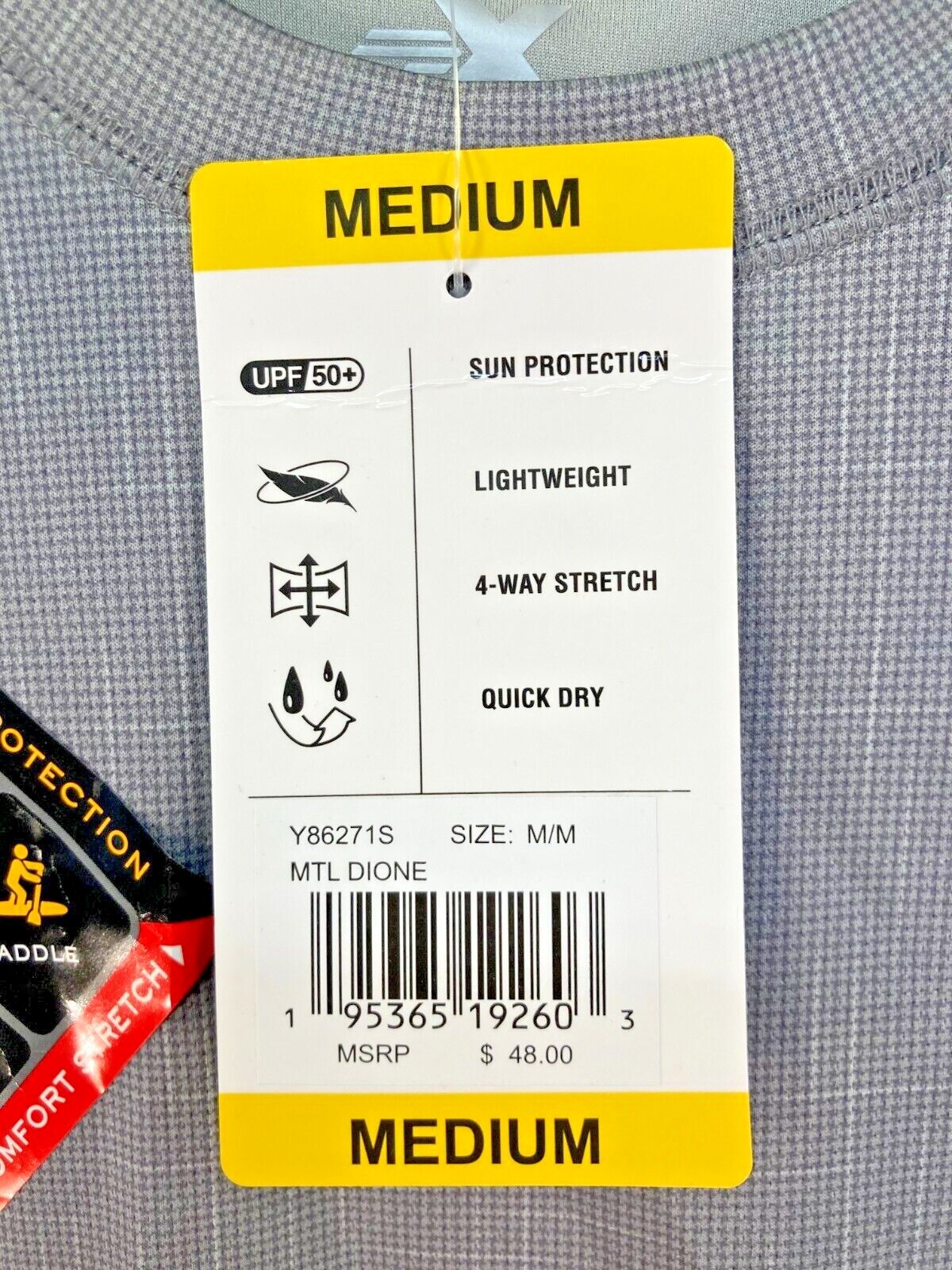 ZeroXposur Stretch SS UPF 50+ Performance Tee T-Shirt Gray Men's M ⭐️NWT⭐️ $48 gallery