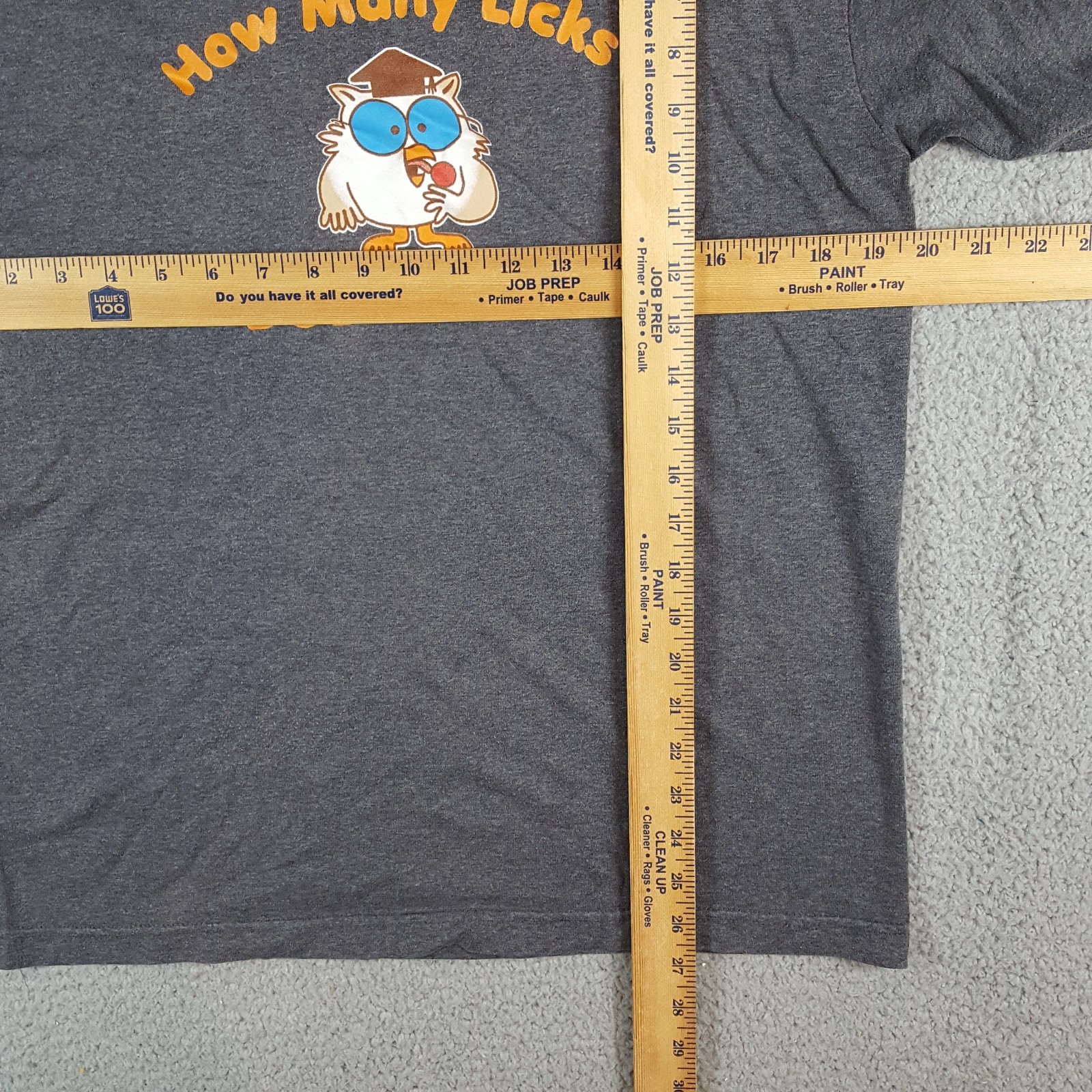 Vintage Y2K How Many Licks Tootsie Pop Candy Ringer Size S Owl Retro T Shirt gallery