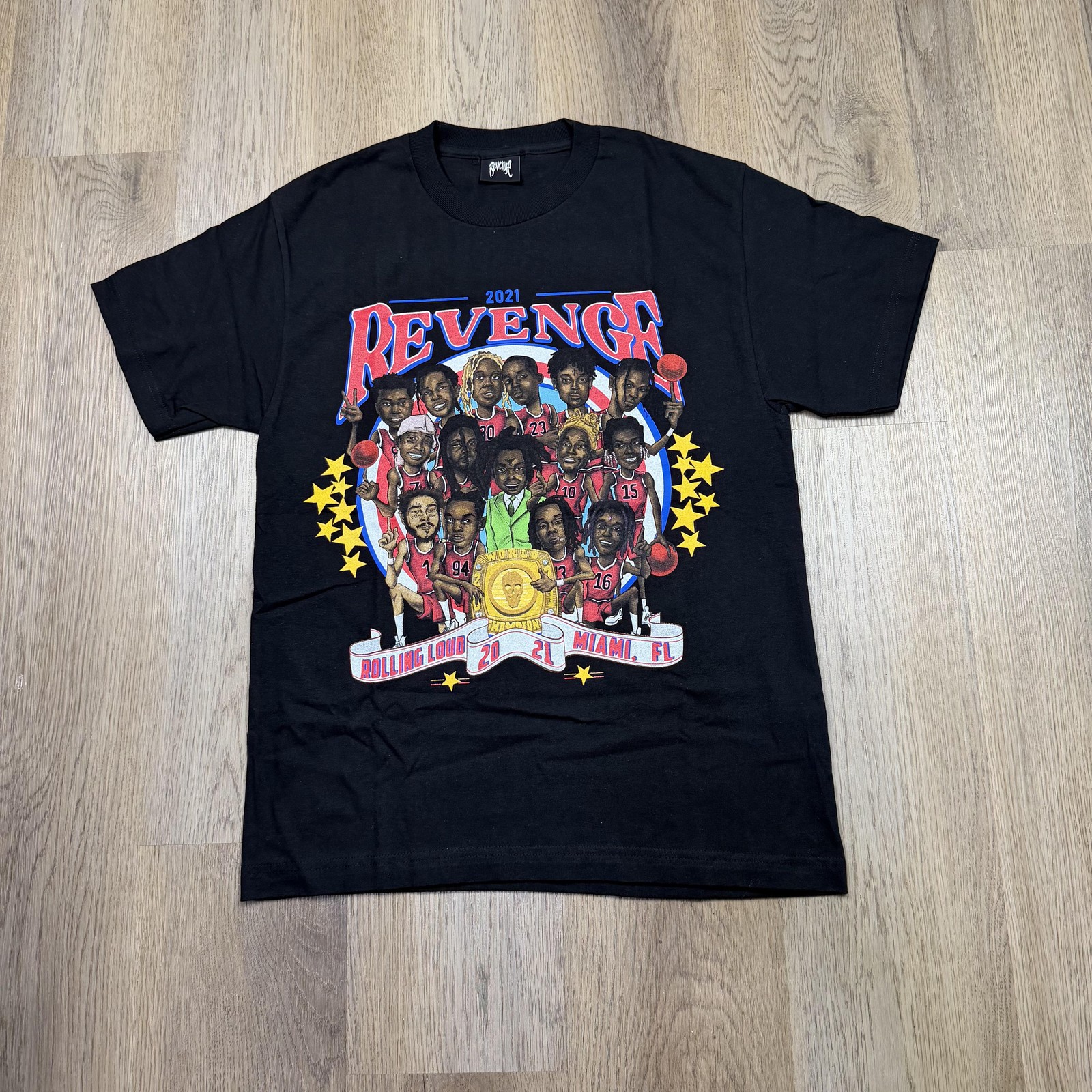 Revenge Rolling Loud Shirt Mens Medium Black 2021 Miami FL Rap Concert Tee gallery