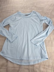 Vapor Apparel Mens Small Light Blue Long Sleeve UPF 50+ Sun Protection Shirt