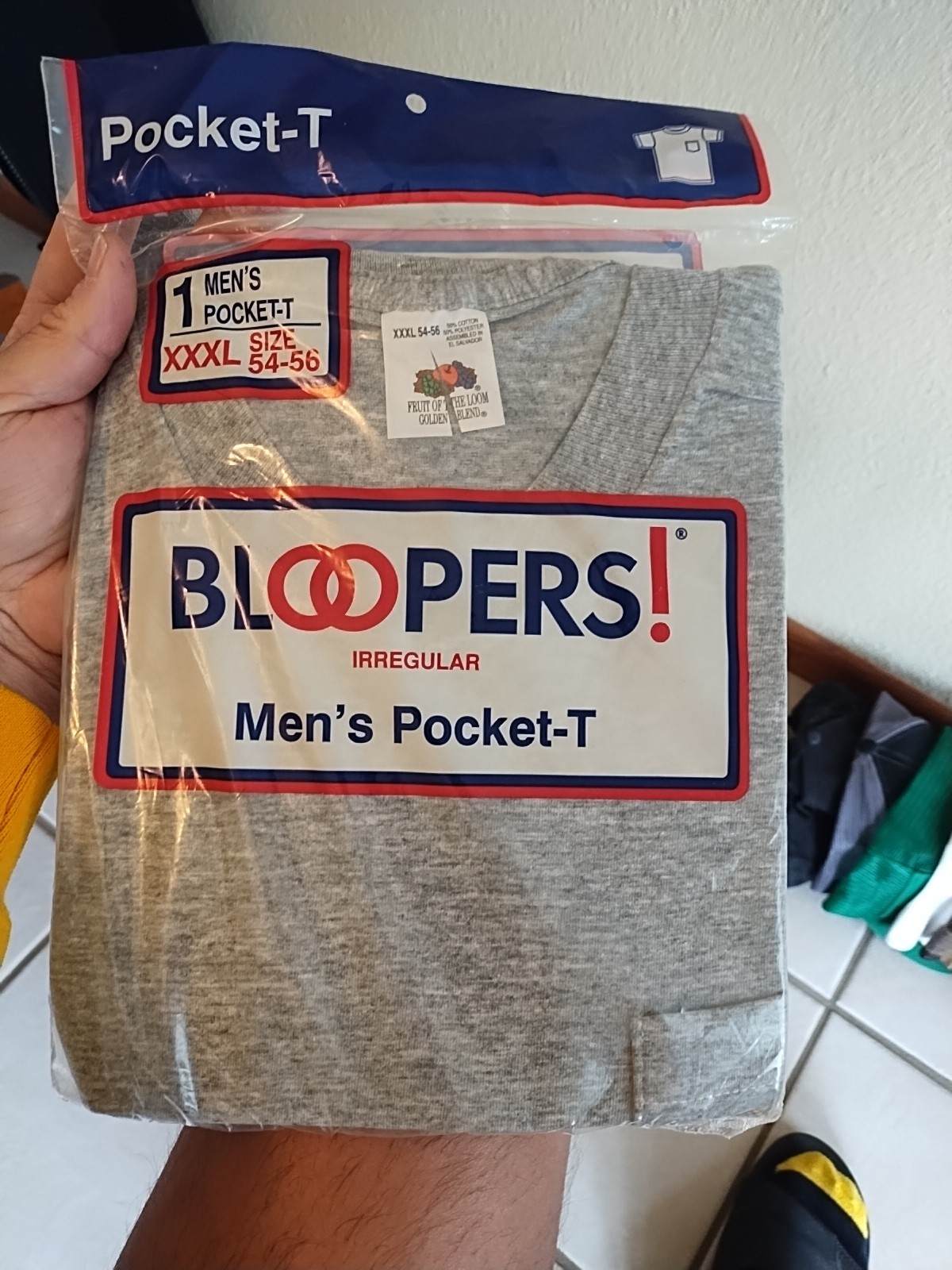 New 1994 Vtg FOTL Bloopers Pocket Shirt XXXL T-Shirt Irregular 50/50 Cotton Poly gallery