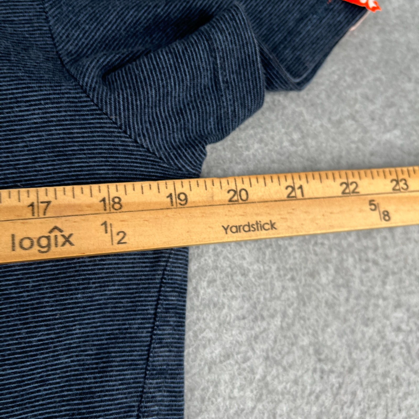 Superdry T Shirt Large Blue Striped Casual Crew Neck Embroidered Logo gallery