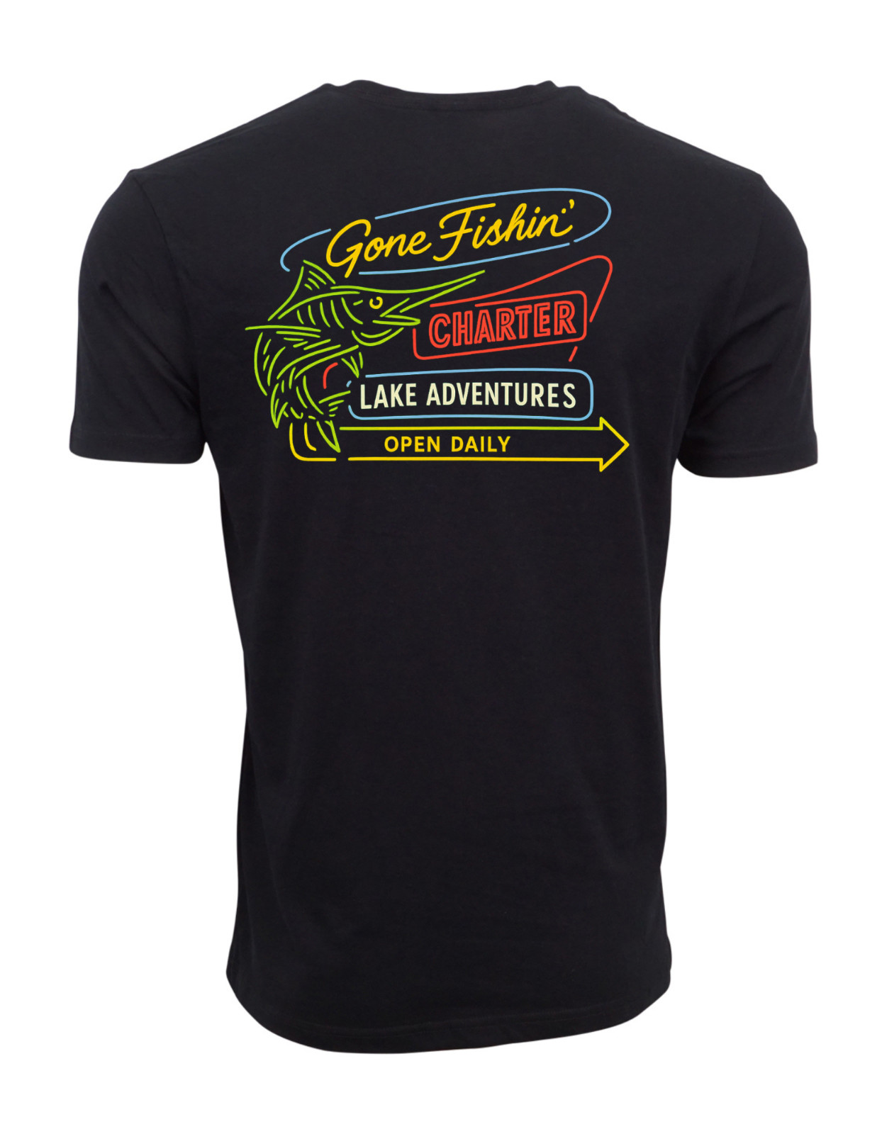 Gone Fishin Charters Mens Graphic T shirt gallery