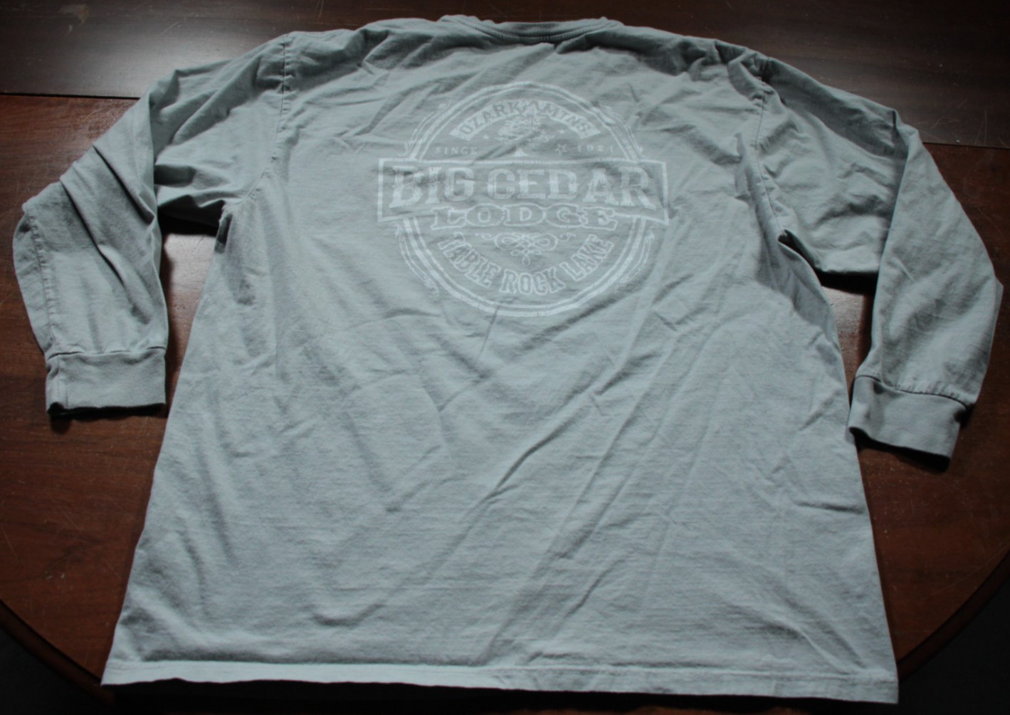 Big Cedar Lodge Long Sleeve T-shirt Table Rock Lake Ozark Mountains Missouri XL gallery