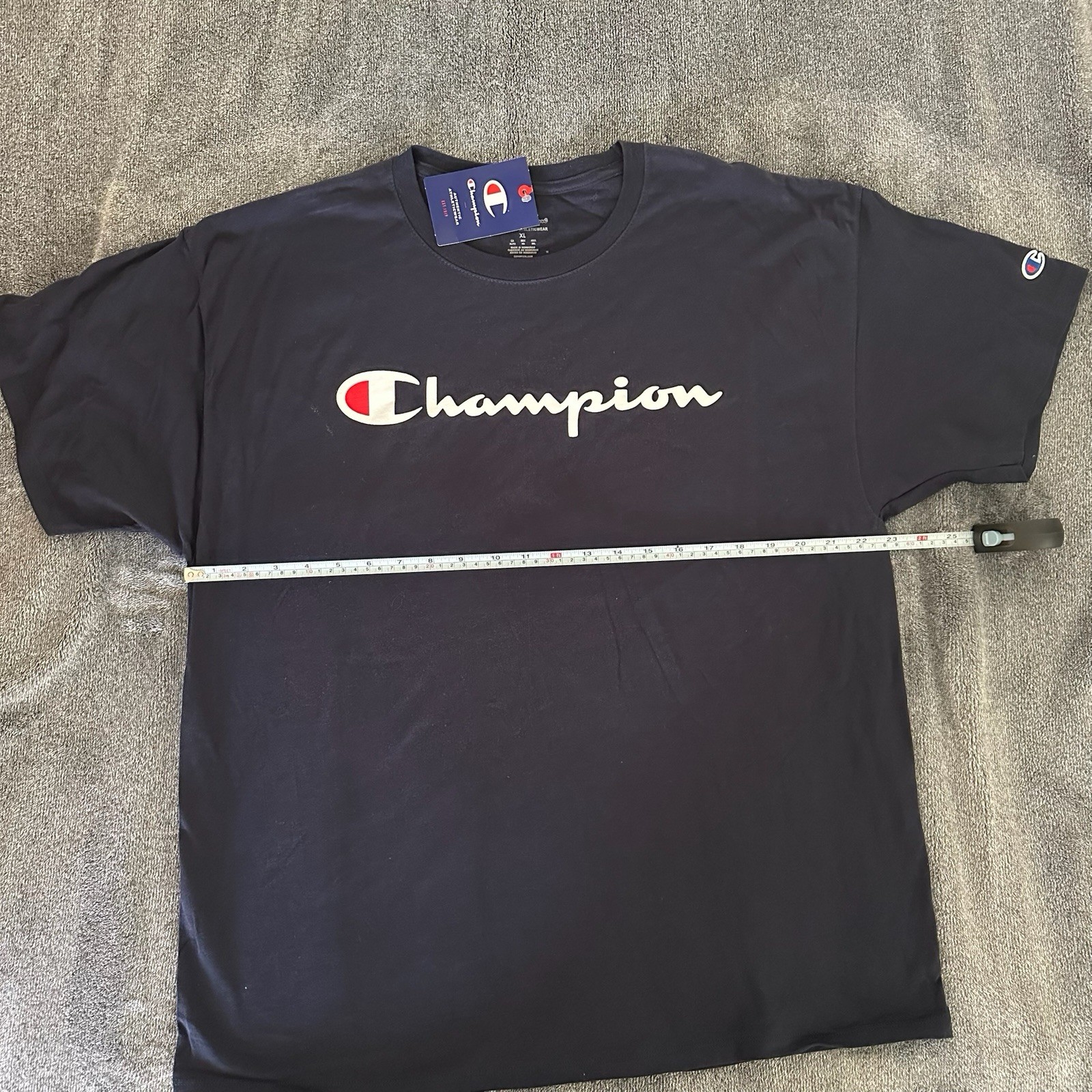 Champion Mens Classic Jersey Script Logo T-Shirt---Brand New---Various Sizes gallery