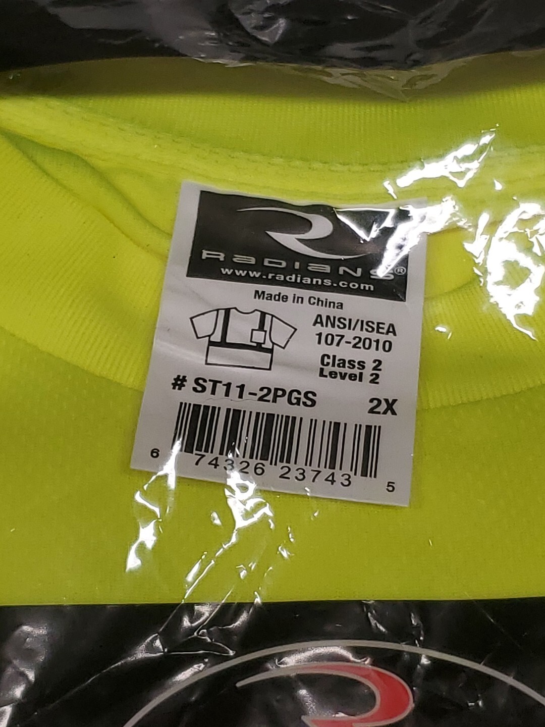 High Vis ANSI Class 2 Hi Vis Lime Reflective Road Work Safety T Shirt Size 2x gallery