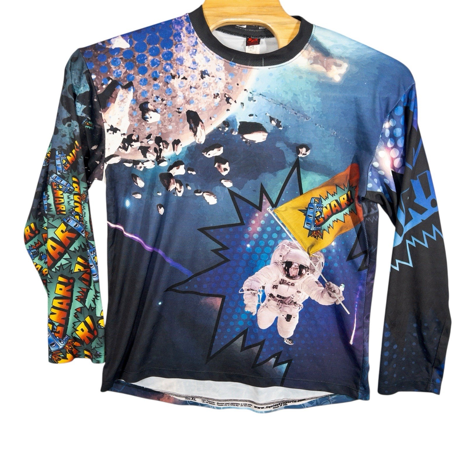 Liquid Sky Motocross Extreme Sports Jersey Mens XL Bike Skate Snowboarding USA gallery