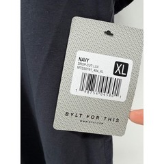 BYLT Basics Drop-Cut Lux T-Shirt Bundle Men XL Navy Storm Sage Charcoal 4-Pack