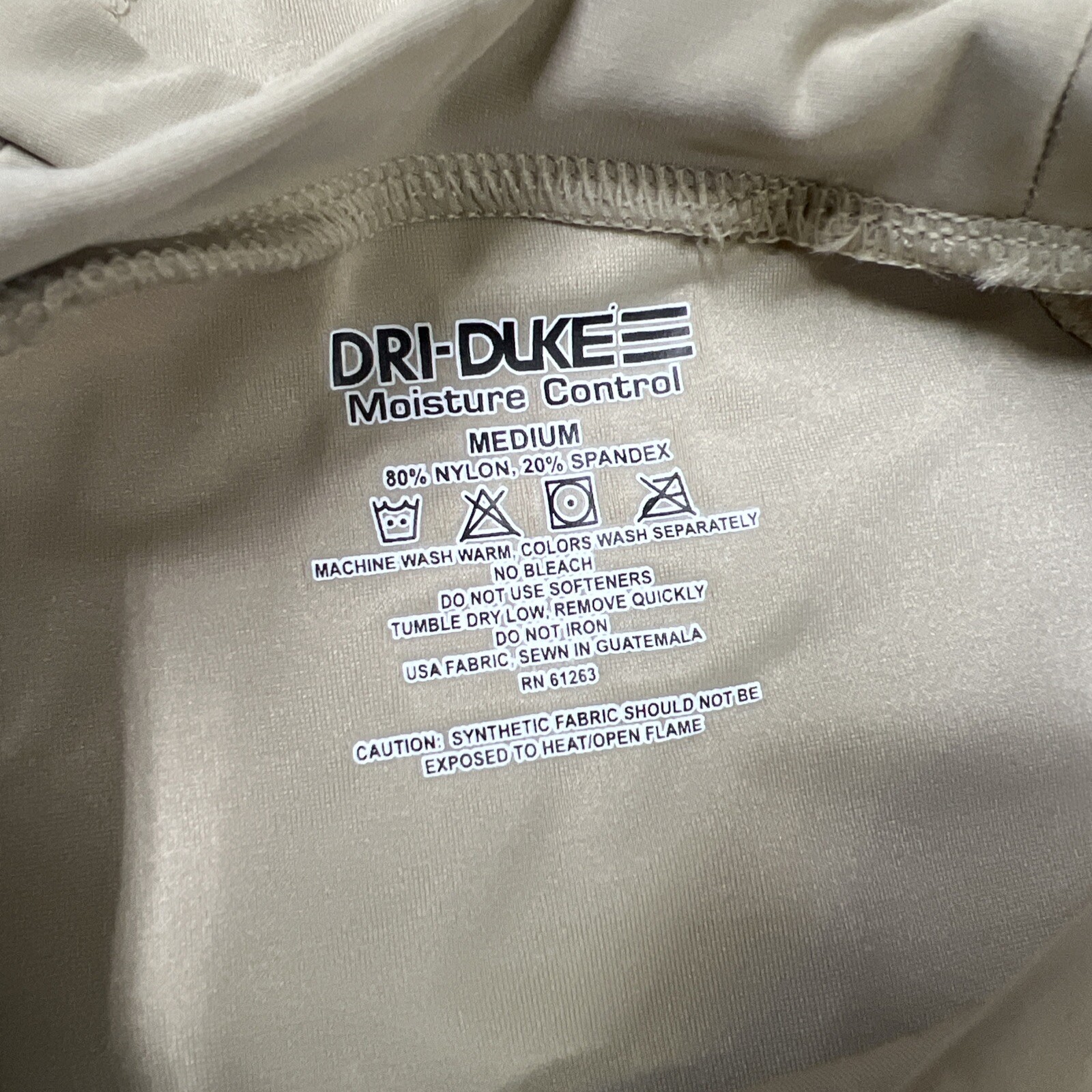 Dri-Duke Moisture Control Compression USGI T-Shirt Men's Military SAND 2Pc MED gallery