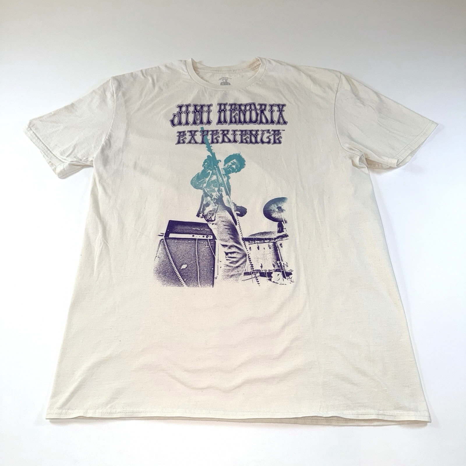 Jimi Hendrix Experience Men’s T Shirt Size XL Creamy White Color – EUC