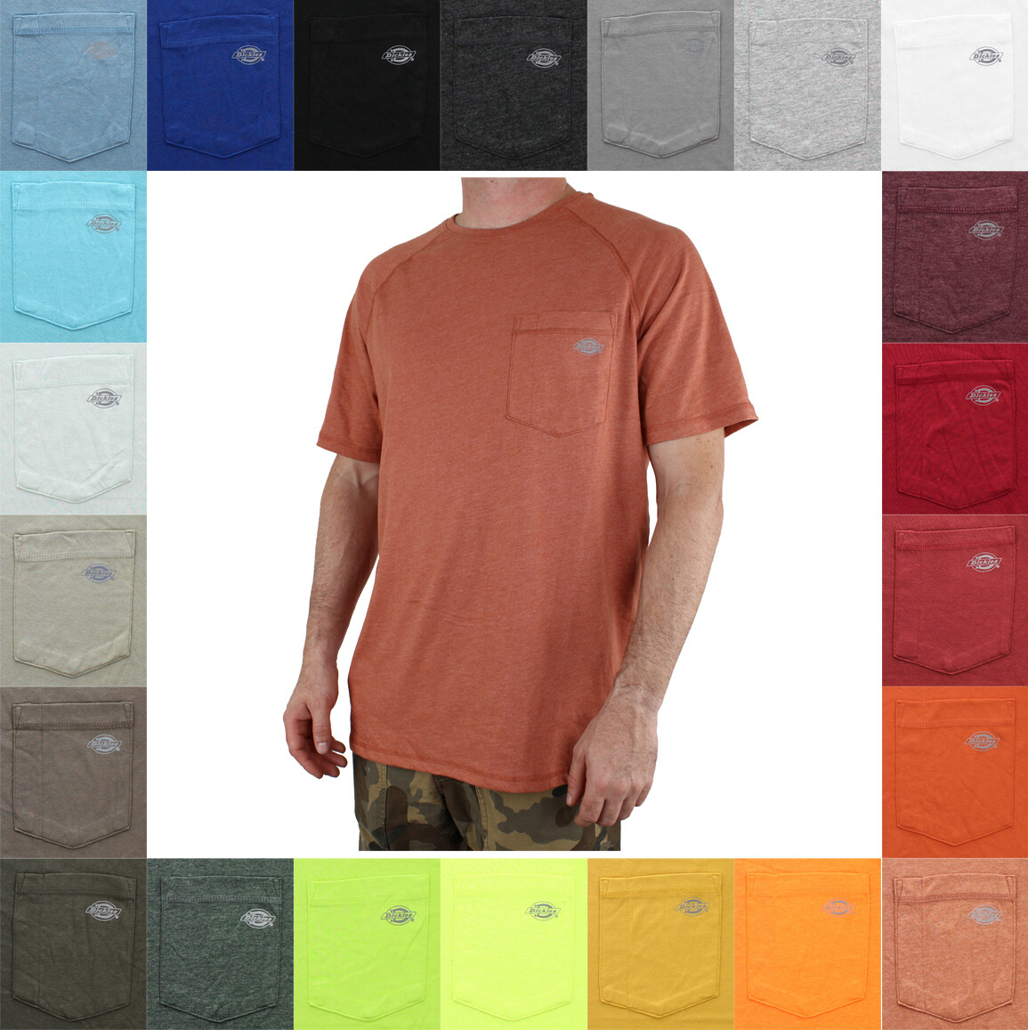Dickies Men's T-Shirt Cooling Temp-iQ Performance Raglan Short Sleeve Tee gallery