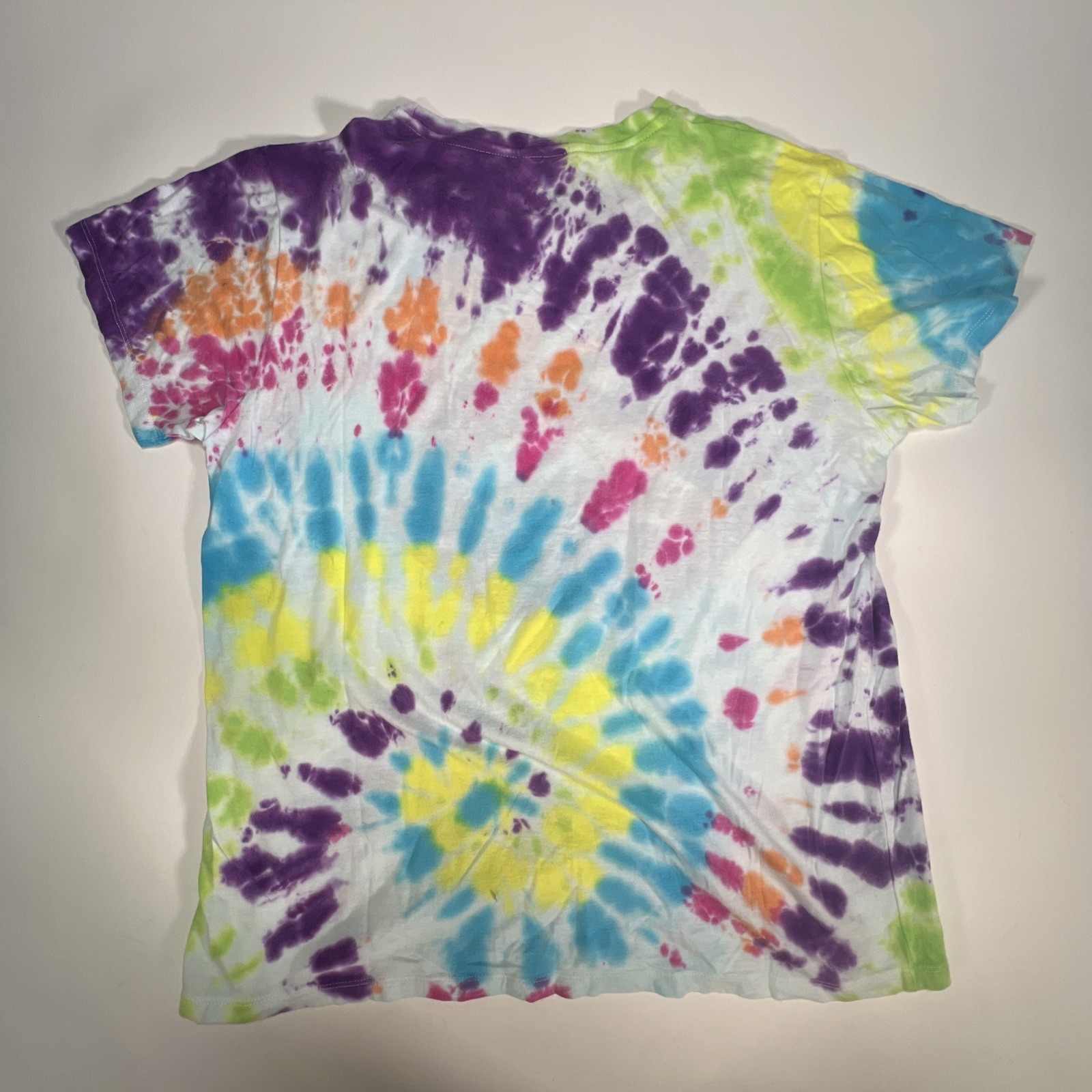 Herman Homme Pierced Lip Soft T-shirt Tie Dye XL Crew Neck Total Tiedye Pattern gallery