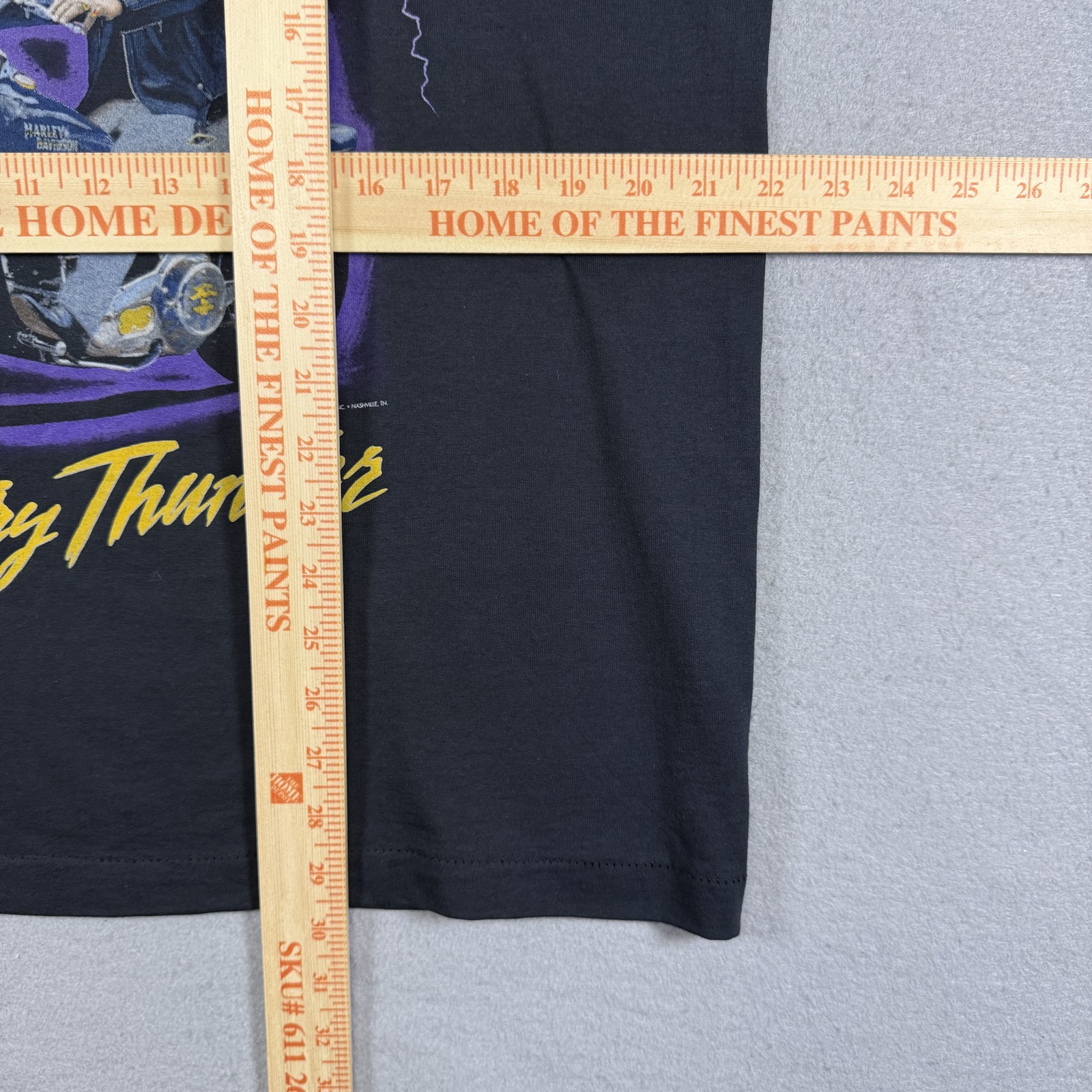 Screen Stars Best T-Shirt Men's XL Black Mel McDaniel Country Thunder Music 1991 gallery