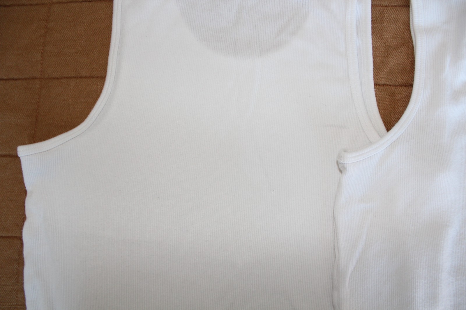 Mack Weldon 18-Hour Rib Tank Undershirt Lot 2 White Cotton Modal Men's Medium M gallery