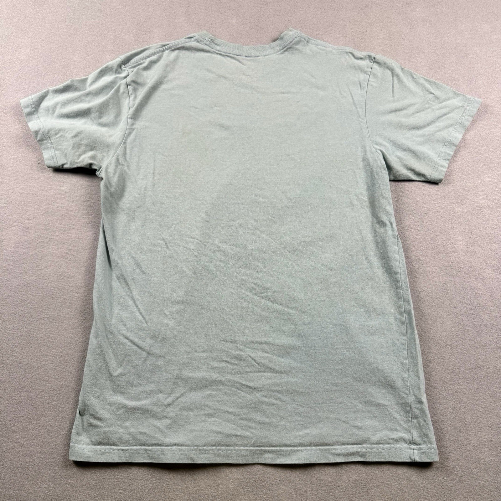 Patagonia Shirt Mens M Light Blue Live Simply Tent Logo Graphic Tee Camping gallery