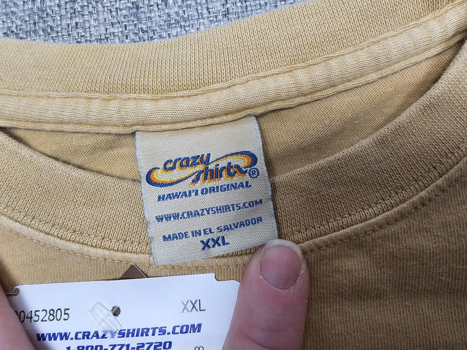 Crazy Shirts Hawaii Shirt Mens 2XL Beer RX Long Sleeve Tan Funny Beer Dyed gallery