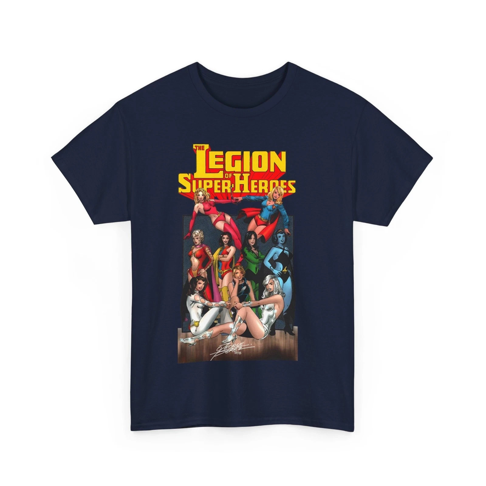Legion of Super-Heroes T-Shirt – George Perez Art – Legion Women – Saturn Girl