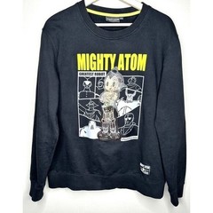 Tezuka Astro Boy Mighty Atom Sweatshirt Mens L Black Anime Graphic Hologram