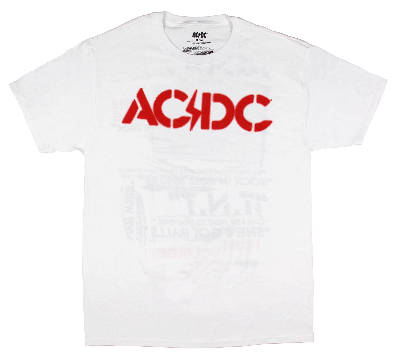 AC/DC Men's High Voltage Album and Song Titles Short Sleeve T-Shirt Tee gallery