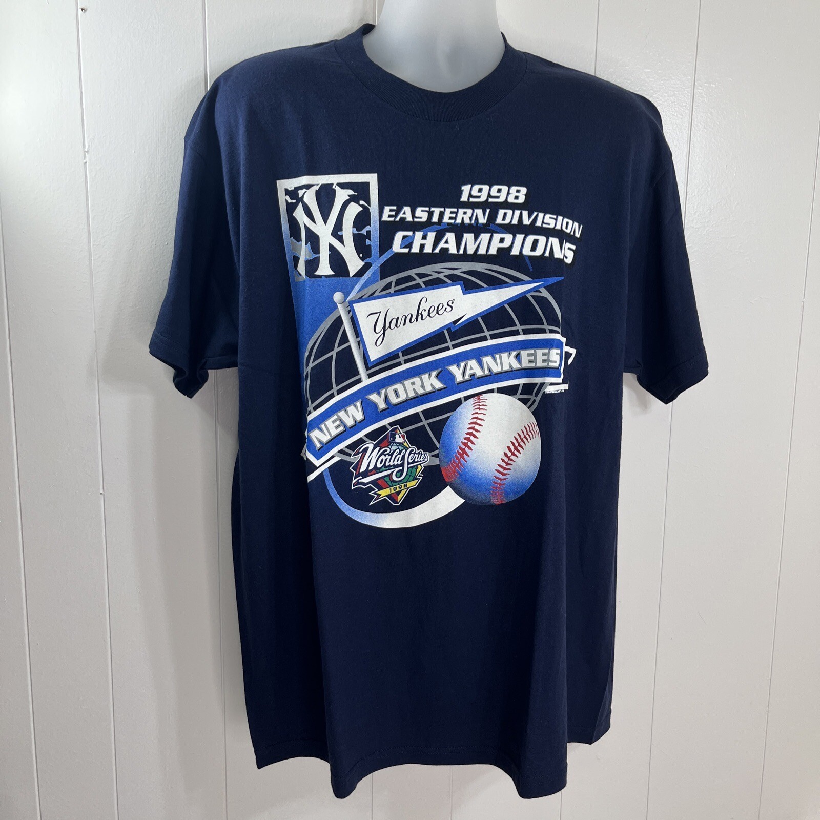 Vtg Starter 1998 New York Yankees World Series Champions T Shirt Size XL NWT