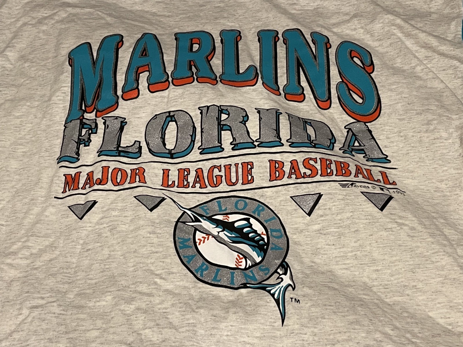 VTG FLORIDA MARLINS Shirt Mens XL RAVENS Starter Baseball 90s Single Stitch RARE gallery