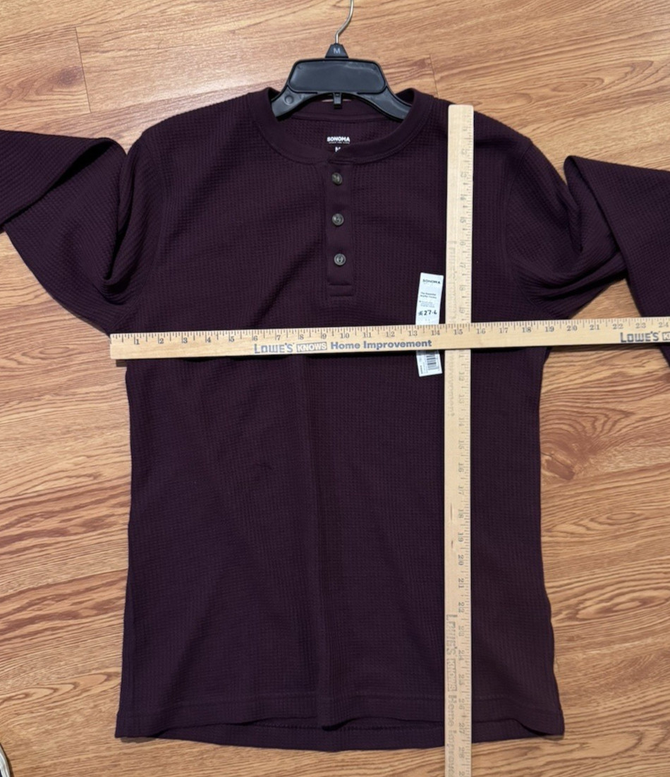 Sonoma Goods For Life Essential Long Sleeve Waffle Henley gallery