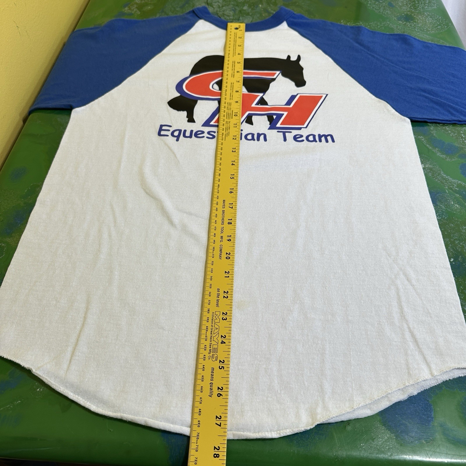 Vintage Augusta Sportswear Medium 3/4 Sleeve Baseball Shirt CH Equestrian Team M gallery