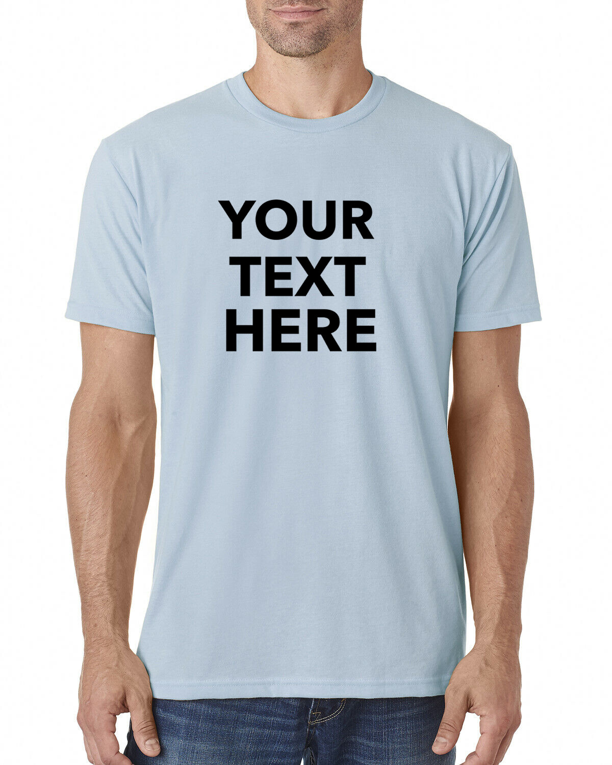 Custom Text, Logo, Design, Next Level - Unisex Cotton T-Shirt - 3600, dad gift gallery