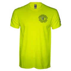 Official World Speed Record Apache Star Tee | Cotton/Performance | Safety Green