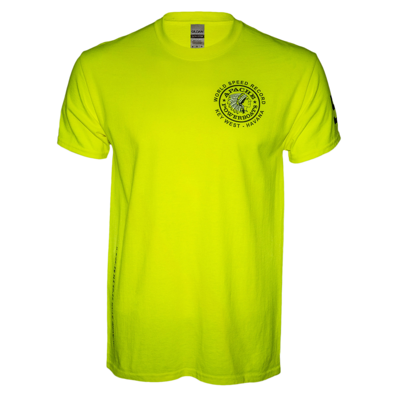 Official World Speed Record Apache Star Tee | Cotton/Performance | Safety Green gallery