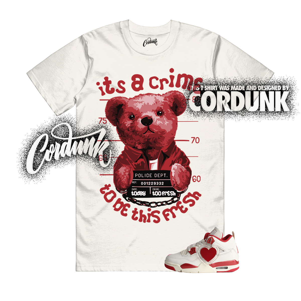 4 Valentines Day Sierra Red Pale Ivory Tough T Shirt Match CRIME gallery