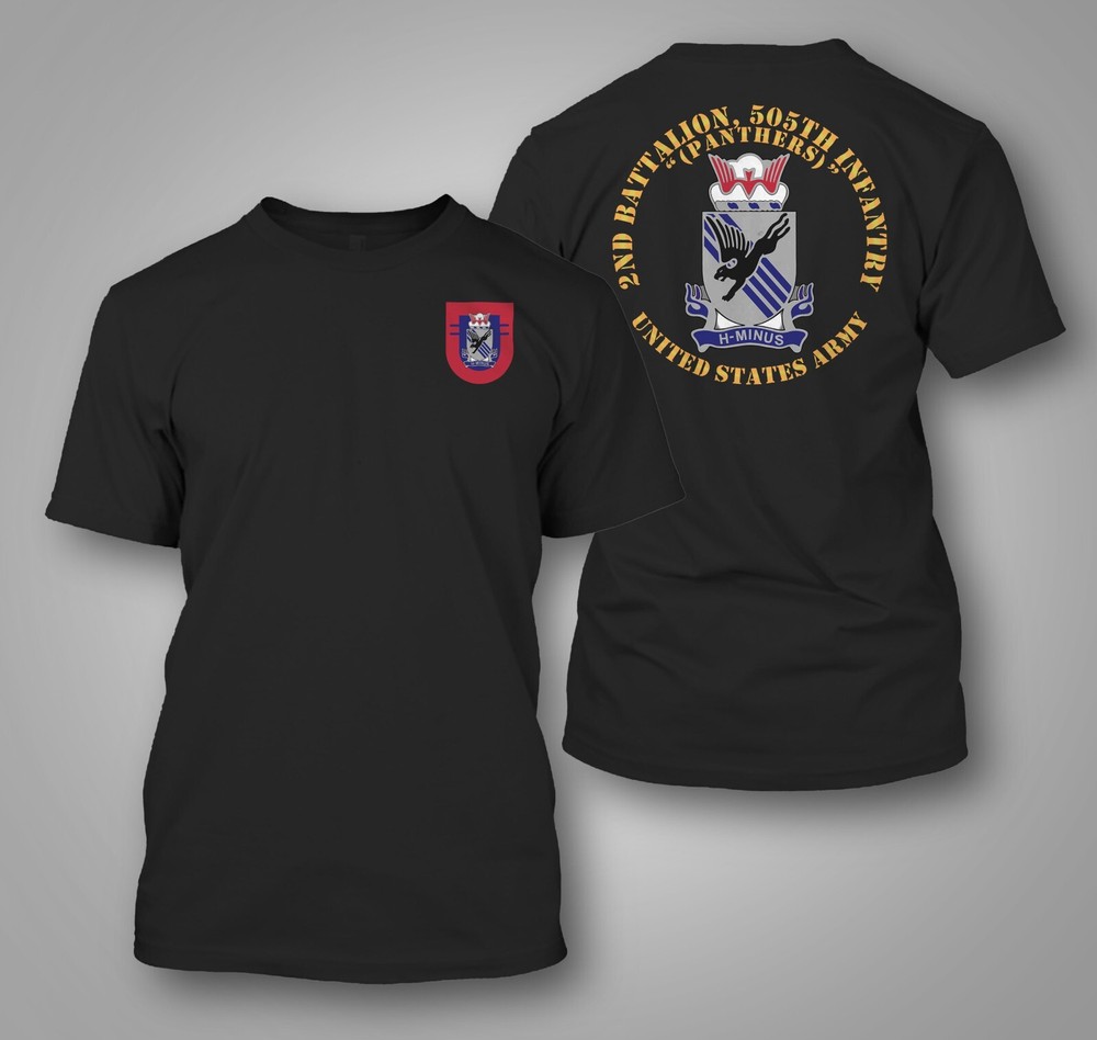 US Army 2-505th Parachute Infantry Regiment – Custom front and back t-shirt tee