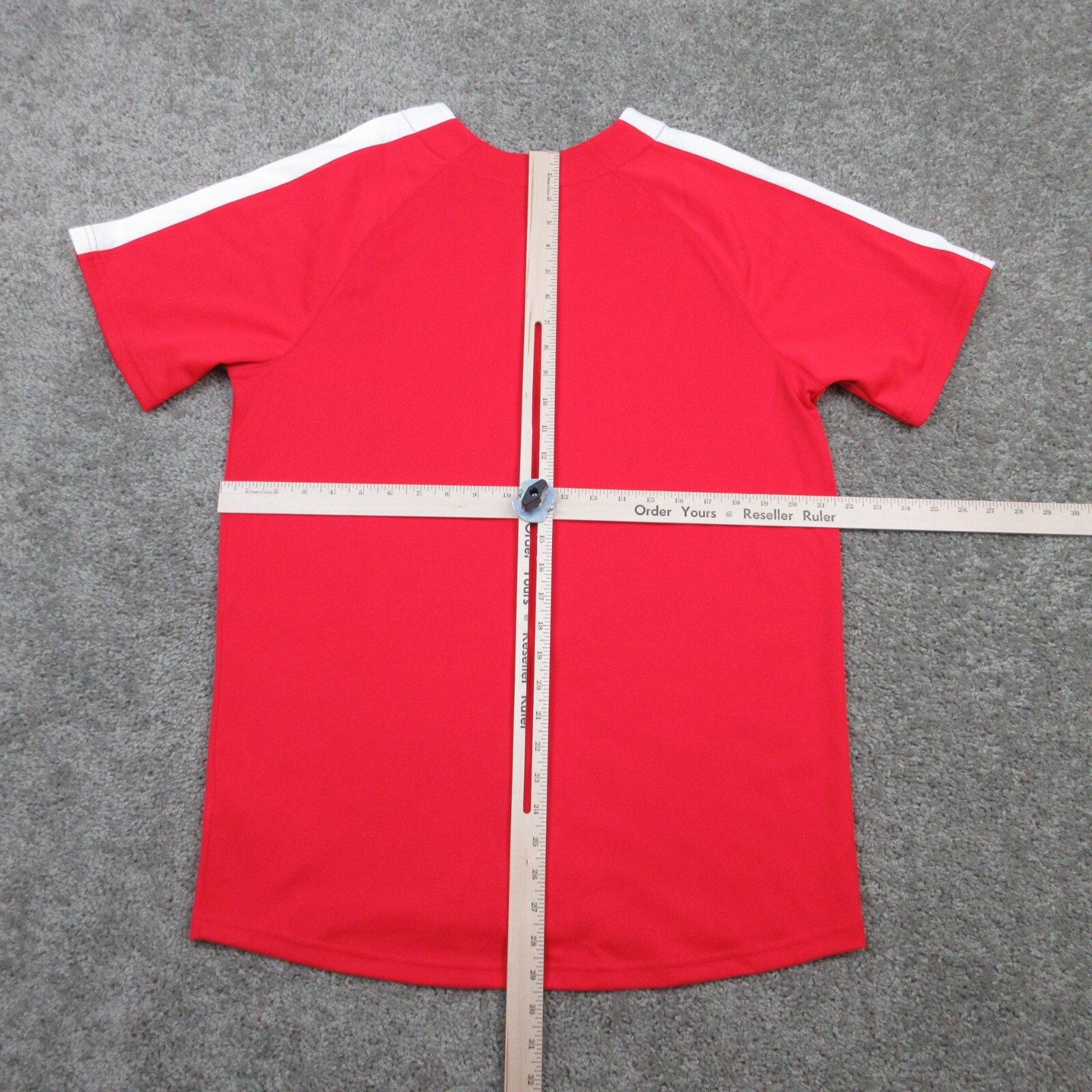 Nike Baseball Jersey Mens Medium Red Custom Blank Vapor Full Button Swoosh NWT gallery
