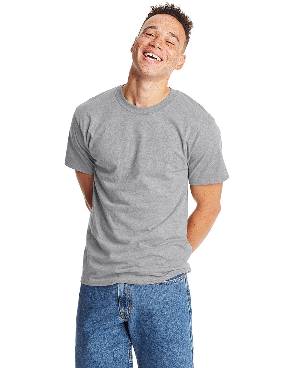 10 Pack Of Hanes 518T Mens USA Grown Cotton/Poly Tee Tall Stylish Beefy-T Shirt gallery