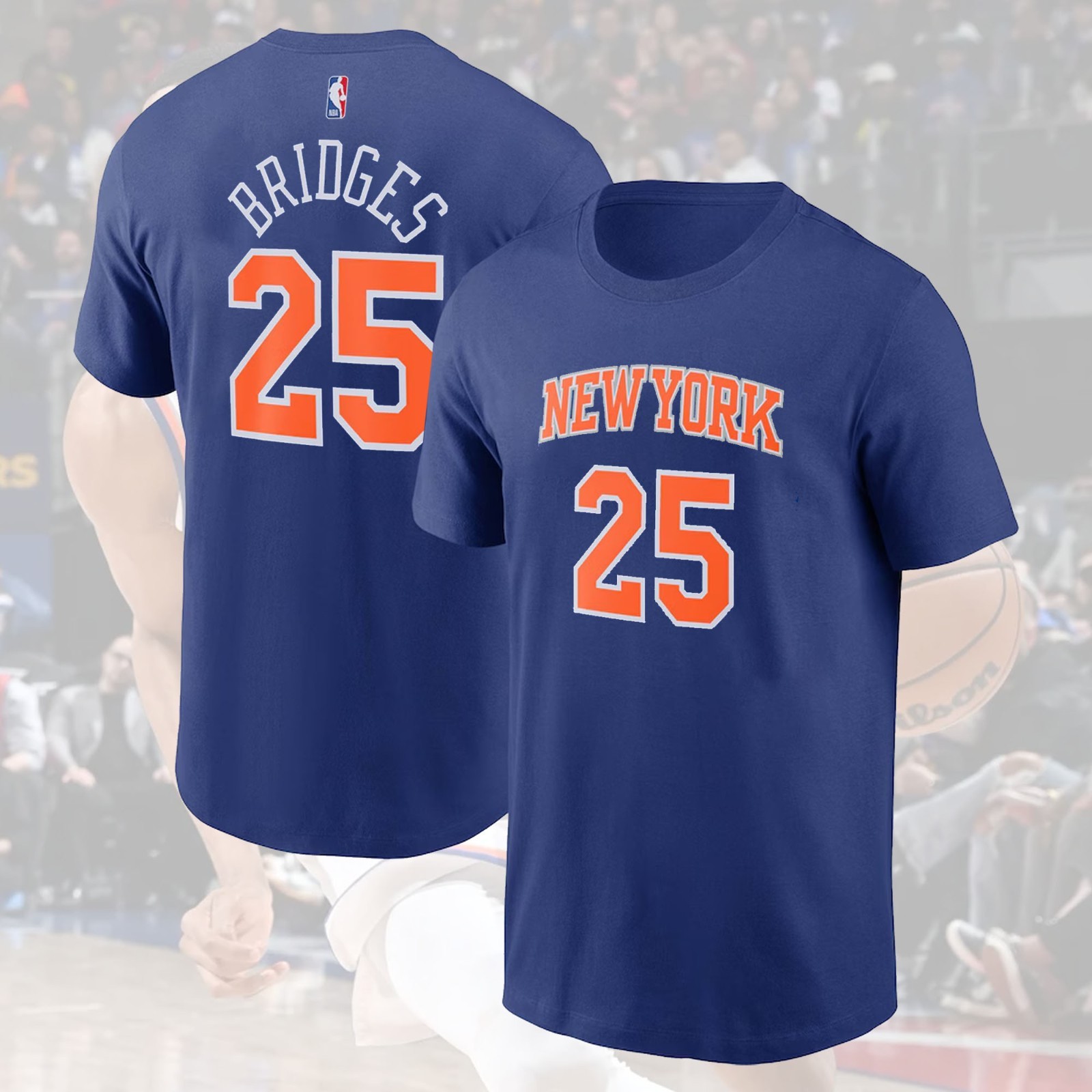 SALE ITEM! Mikal Bridges #25 New Y0rk Knicks 2026 Name & Number For Fans gallery
