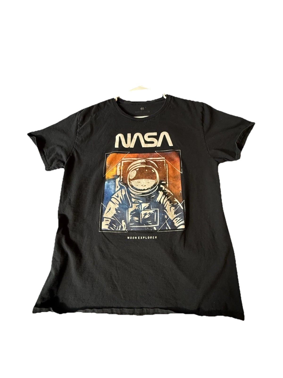 Men's Med Hyper Space NASA Graphic T-Shirt Moon Explorer Astronaut Medium gallery