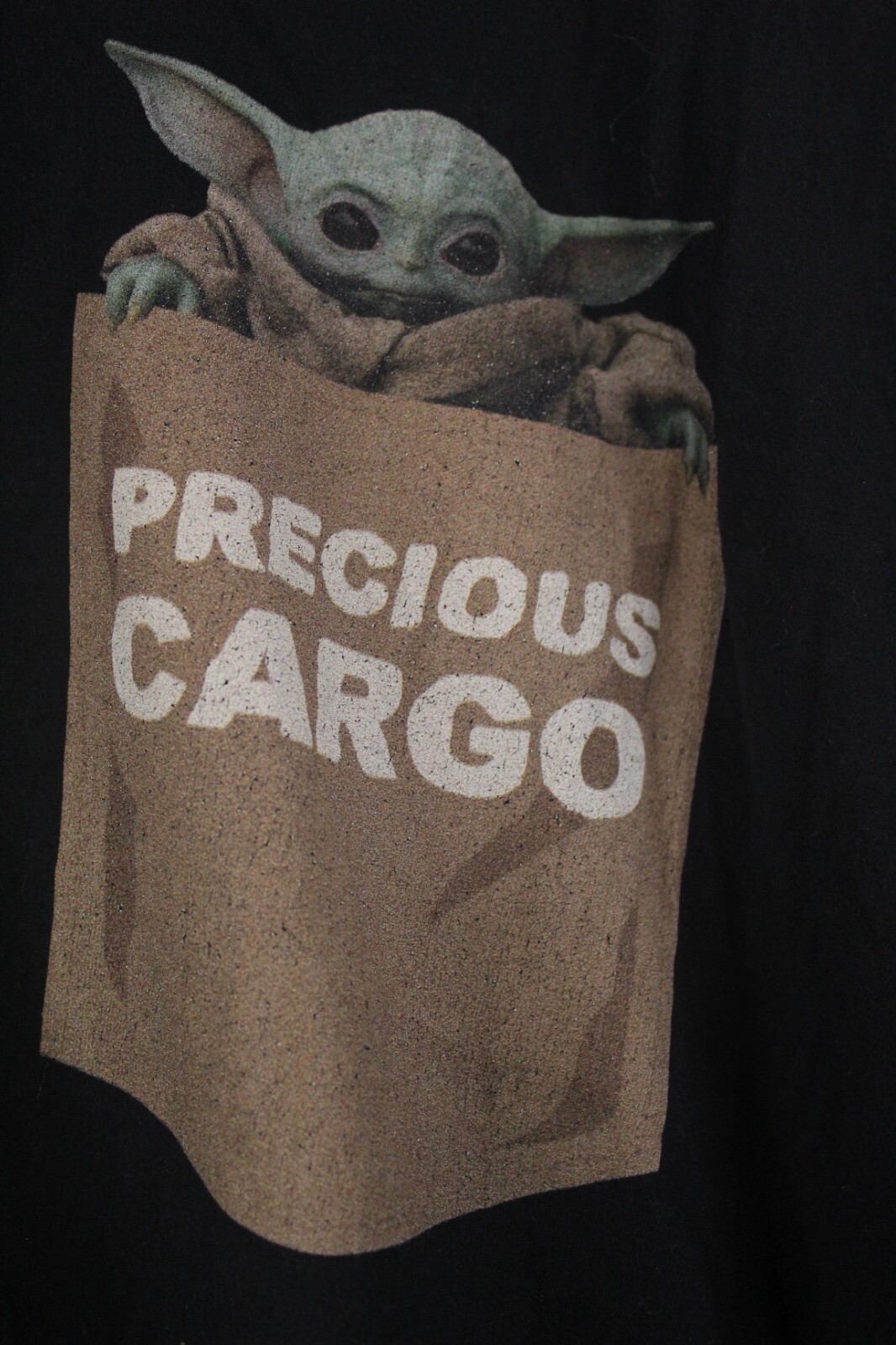 Star Wars Baby Yoda T Shirt Mens Large L Black Precious Cargo Graphic Shirt gallery