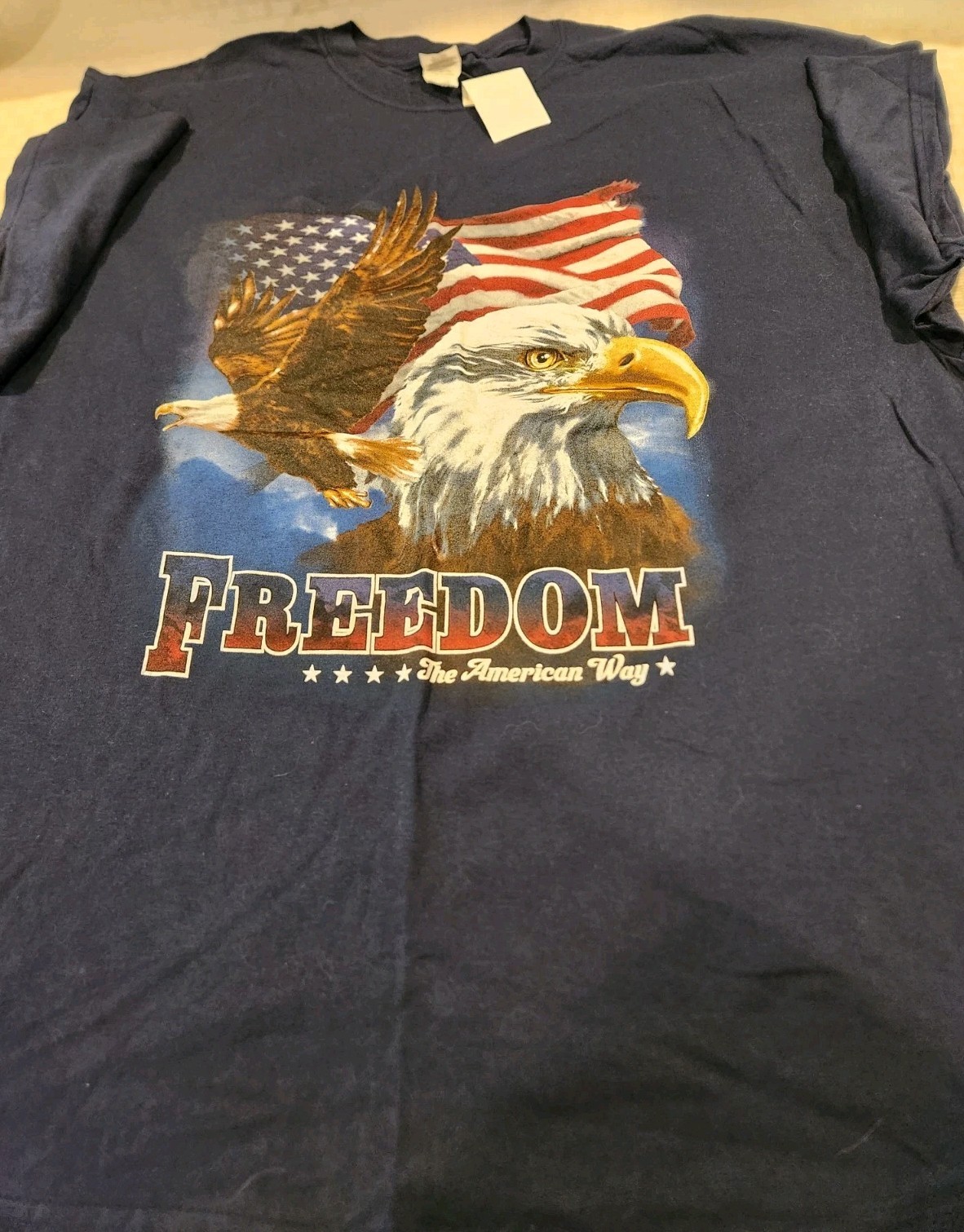 Lot Of 4 Hanes T Shirts Patriotic T shirt New Tags Gilden USA Size XXL Mens 🇺🇸 gallery