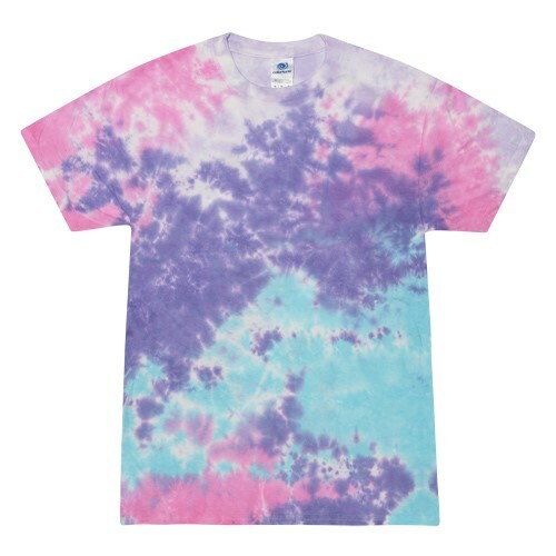 Cotton Candy Tie Dye T-Shirts Adult & Kids Sizes S to 5XL Cotton Colortone gallery