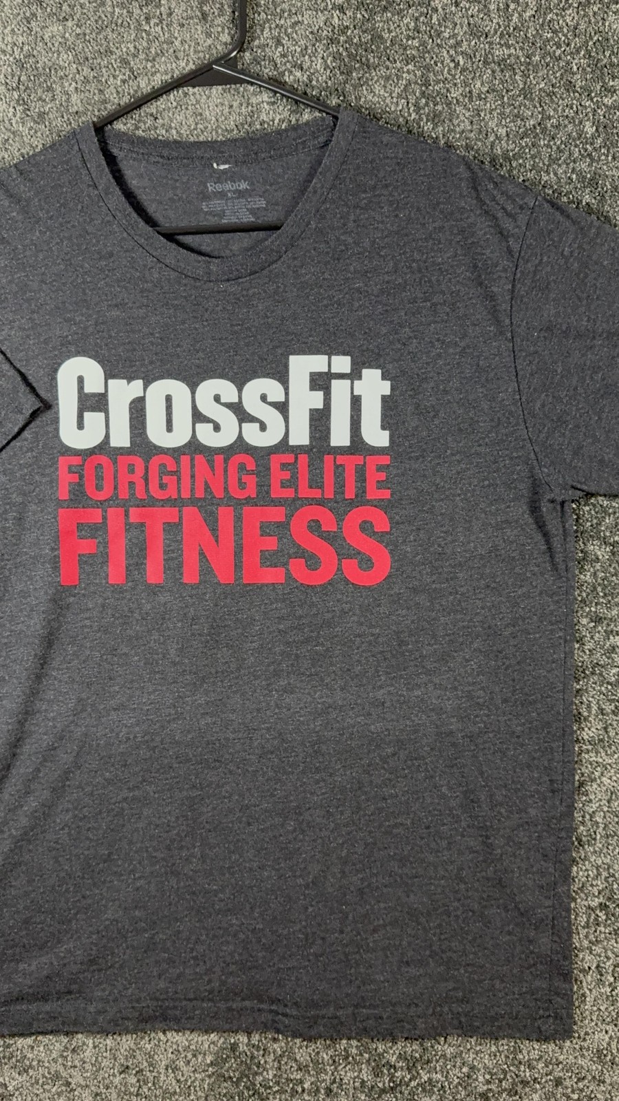 Reebok CrossFit Shirt Mens XL Gray Forging Elite Fitness Graphic Tee Gym gallery
