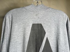 US Army Heather Grey Military Issue Physical Fitness IPFU Long Sleeve Shirt|Sz:L